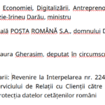date Poșta Română transfer Chișinău GDPR